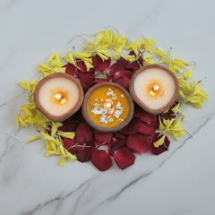 Diya candles Made with soy wax (Scented)