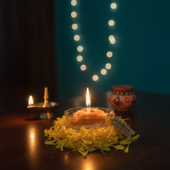 Festive Gujiya Candle – Sweetness of Tradition, Glow of Celebration(Unit of 6 candles)