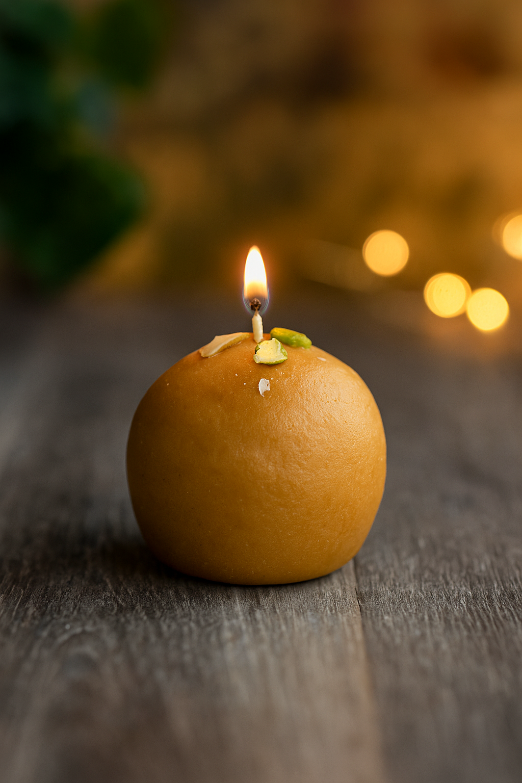 Besan Ladoo Candle Made with soy wax (Scented) Unit of 6 Candles