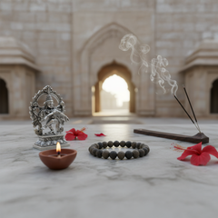 Natural Lava Stone Healing Bracelet – Made in Indonesia | Grounding, Protection & Aromatherapy