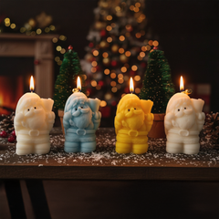 Santa Claus Shaped Christmas Candles – Festive Decorative Scented Candles for Holiday Décor & Gifting