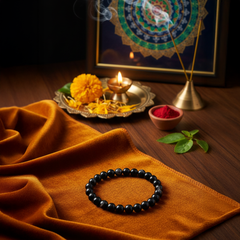 Brazilian Black Agate Bracelet – Natural Protection Crystal | Made in Brazil