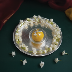 Besan Ladoo Candle Made with soy wax (Scented) Unit of 6 Candles