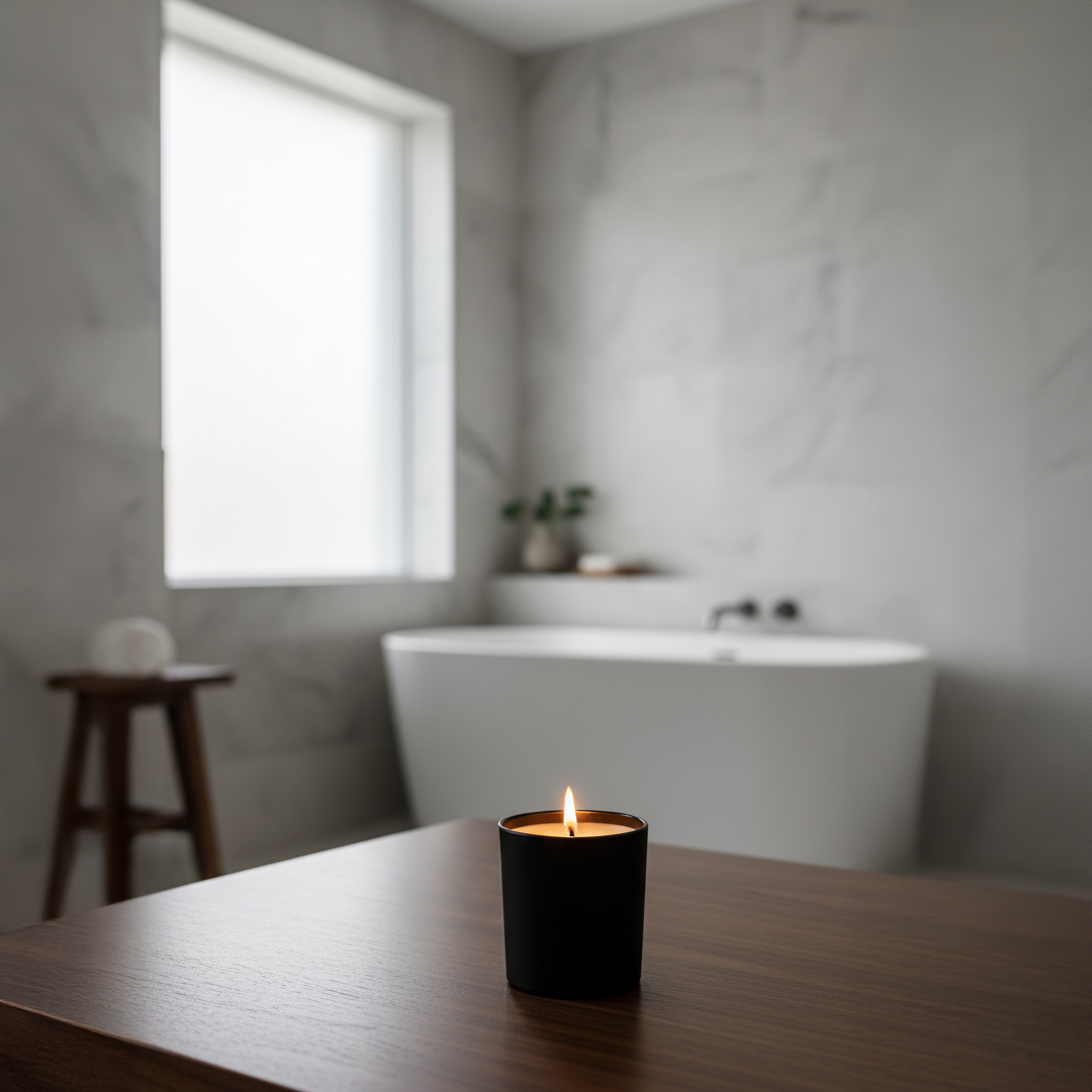 Luxury Black Jar Candle – Long Burn, Premium Fragrance, Home Decor Essential