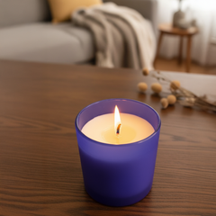 Luxury Scented Candle in Blue Jar | Long-Lasting, Clean Burn Home Fragrance