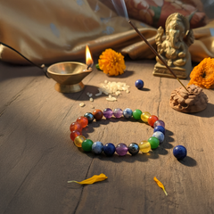 Premium 7 Chakra Healing Bracelet – Natural Brazilian Crystals | Made in Brazil