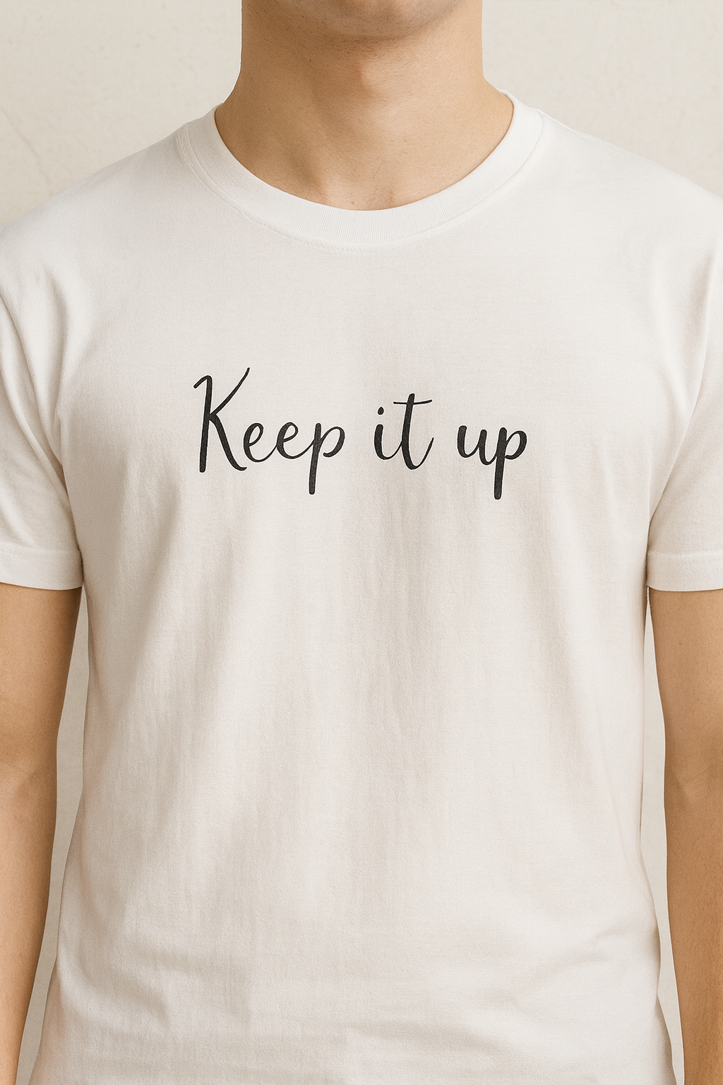 Keep It Up Printed Unisex T-Shirt – Premium Cotton, Casual Motivation Tee for Men & Women