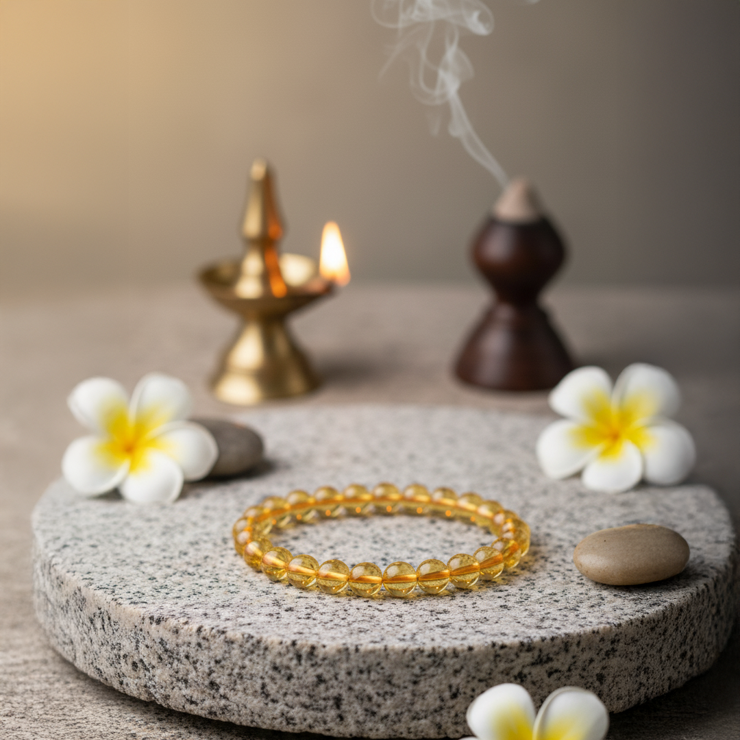 Premium Madagascar Yellow Citrine Bracelet – Made in Madagascar | Wealth • Confidence • Positivity