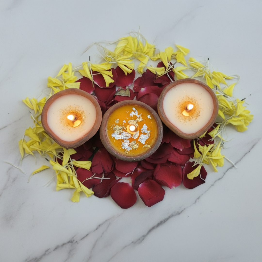 Diya candles Made with soy wax (Scented)