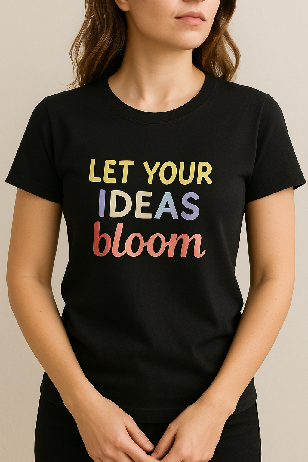 Unisex T-Shirt – "Let Your Ideas Bloom" Inspirational Print