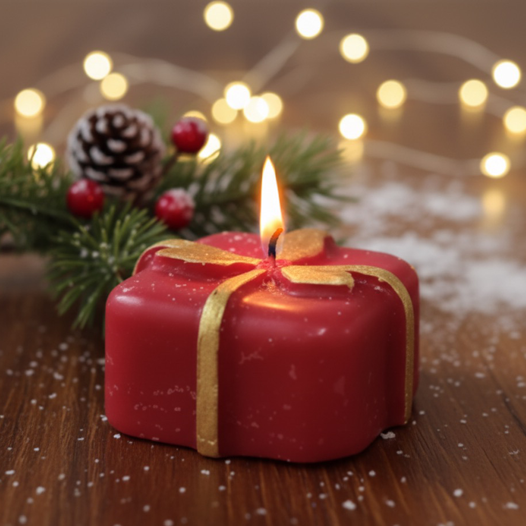 Luxury Gift Box Candle – Handcrafted Festive Scented Candle for Christmas & Home Decor