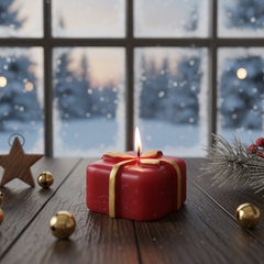 Luxury Gift Box Candle – Handcrafted Festive Scented Candle for Christmas & Home Decor