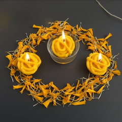 Handcrafted Jalebi Candle – Festive Glow (Unit of 6 Candles)