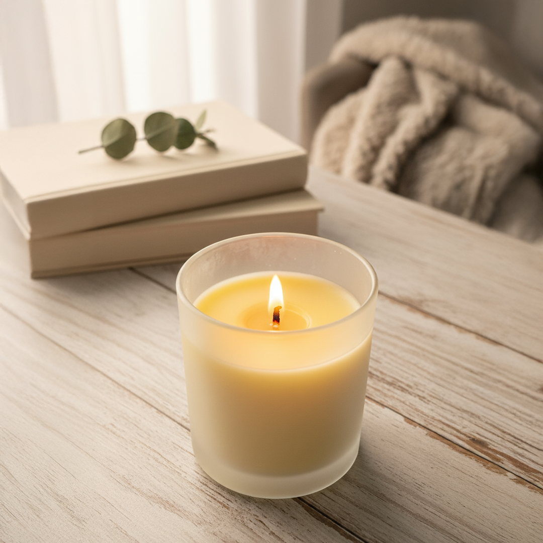 Luxury Scented Frosted Jar Candle | Long-Lasting, Clean Burn, Luxury Fragrance