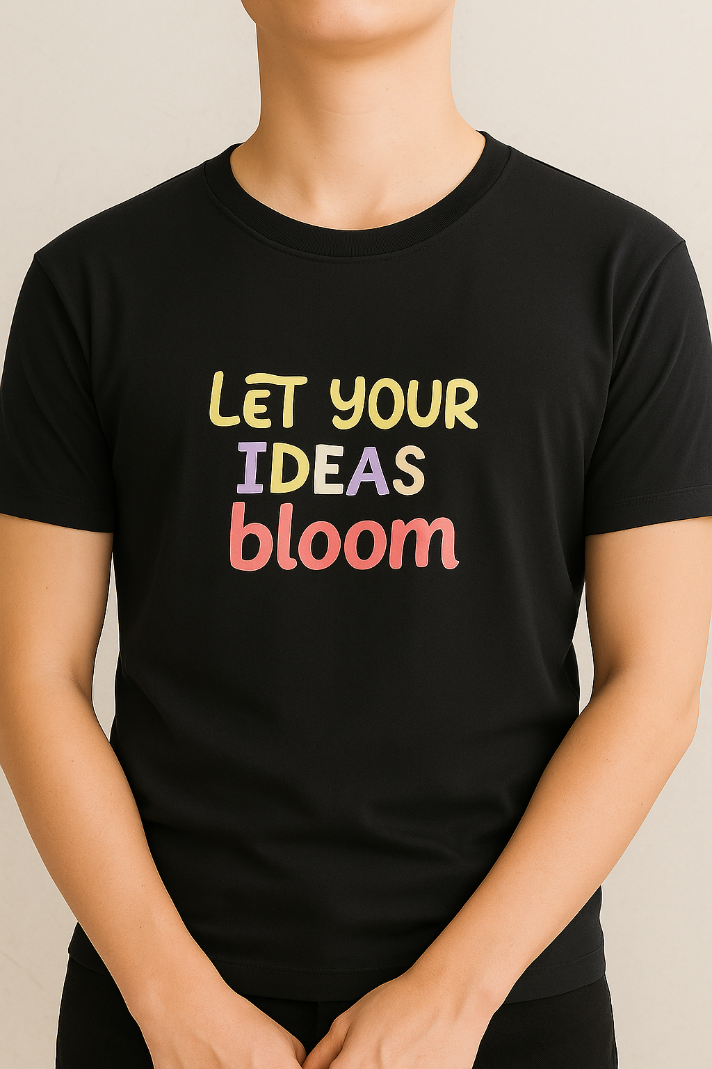 Unisex T-Shirt – "Let Your Ideas Bloom" Inspirational Print