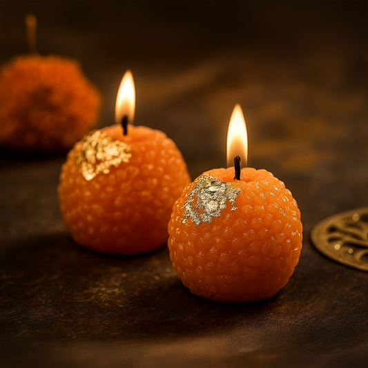 Motichur ladoo  candle Made with soy wax (Scented) Unit of 6 Candle