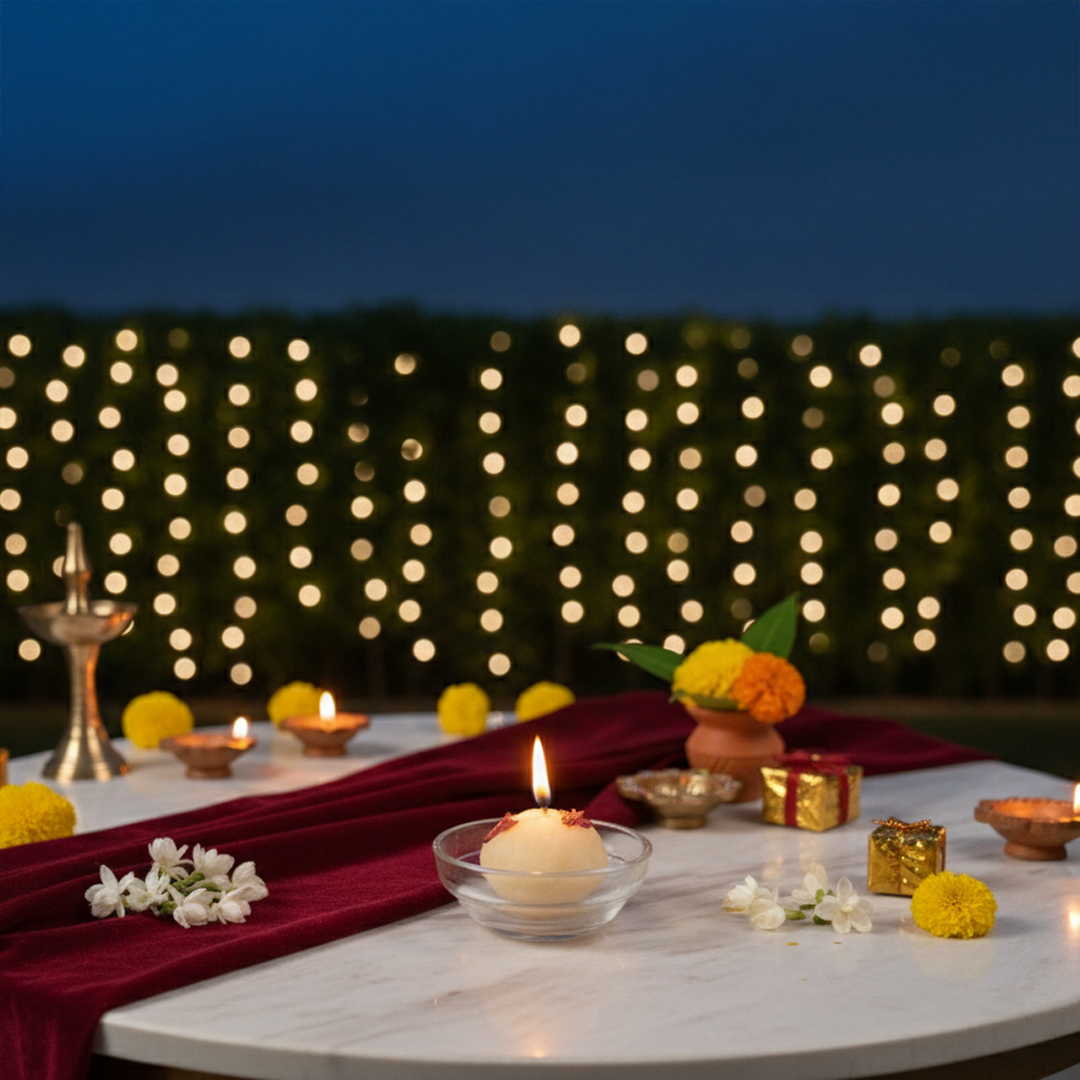 Nariyal Mithai Ladoo Candle – Scented Decorative Candle for Festive Home Décor | Handmade Diwali & Gifting Candle