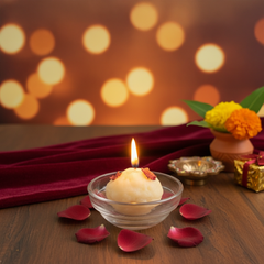 Nariyal Mithai Ladoo Candle – Scented Decorative Candle for Festive Home Décor | Handmade Diwali & Gifting Candle