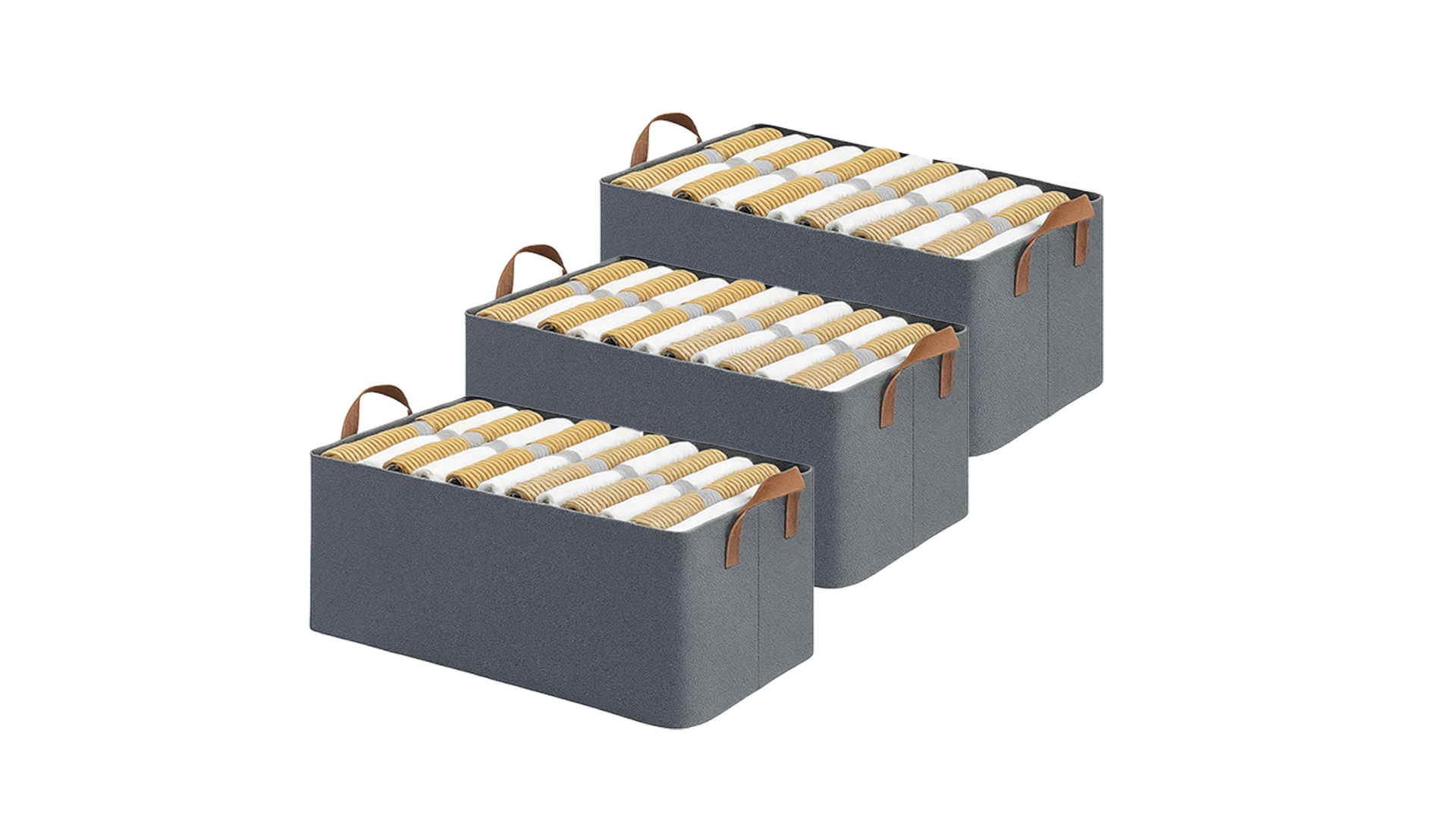 21L Foldable Fabric Storage Box with Handle – Clothes Organizer for Wardrobe, Shelves & Bedroom