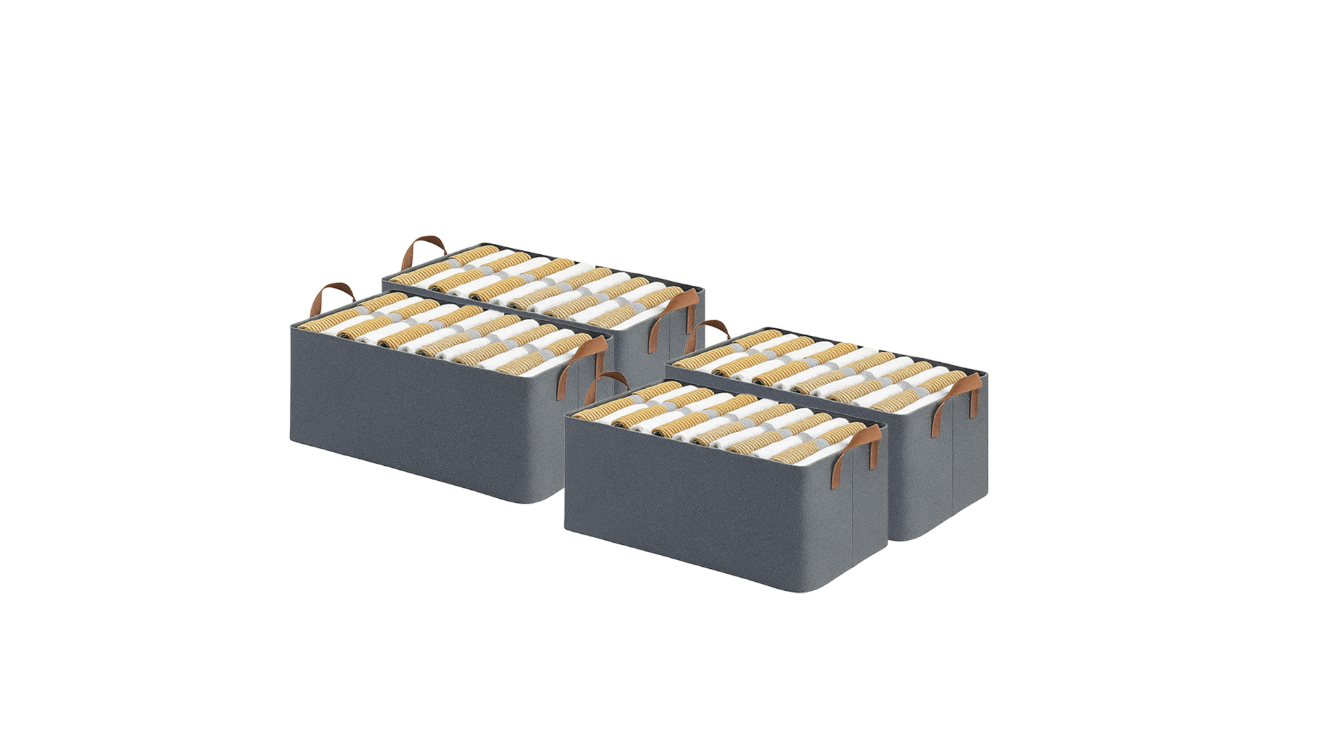 21L Foldable Fabric Storage Box with Handle – Clothes Organizer for Wardrobe, Shelves & Bedroom