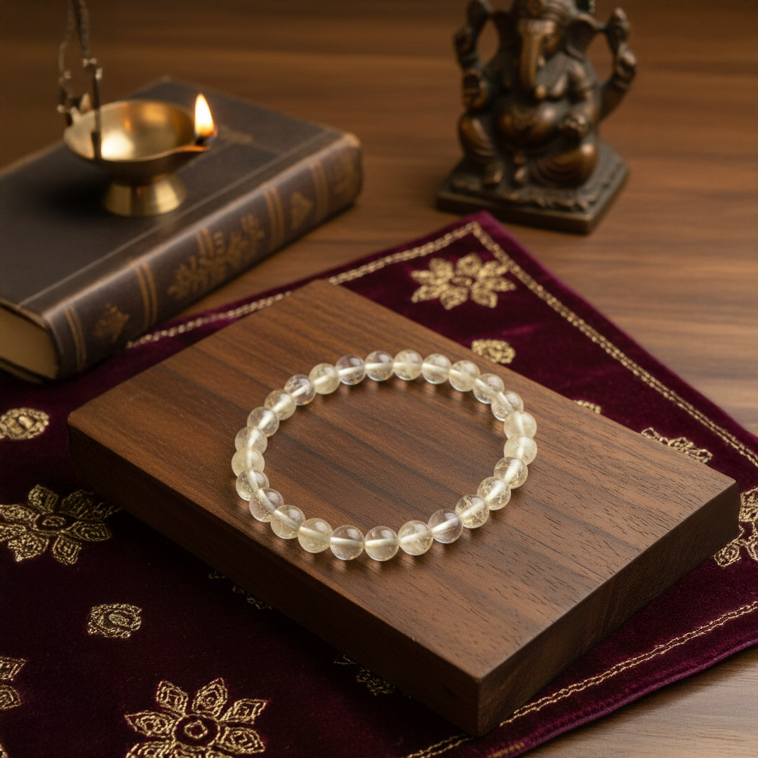Brazilian Citrine Crystal Bracelet – Abundance, Clarity & Prosperity