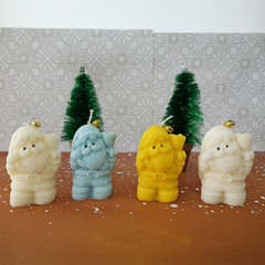 Santa Claus Shaped Christmas Candles – Festive Decorative Scented Candles for Holiday Décor & Gifting