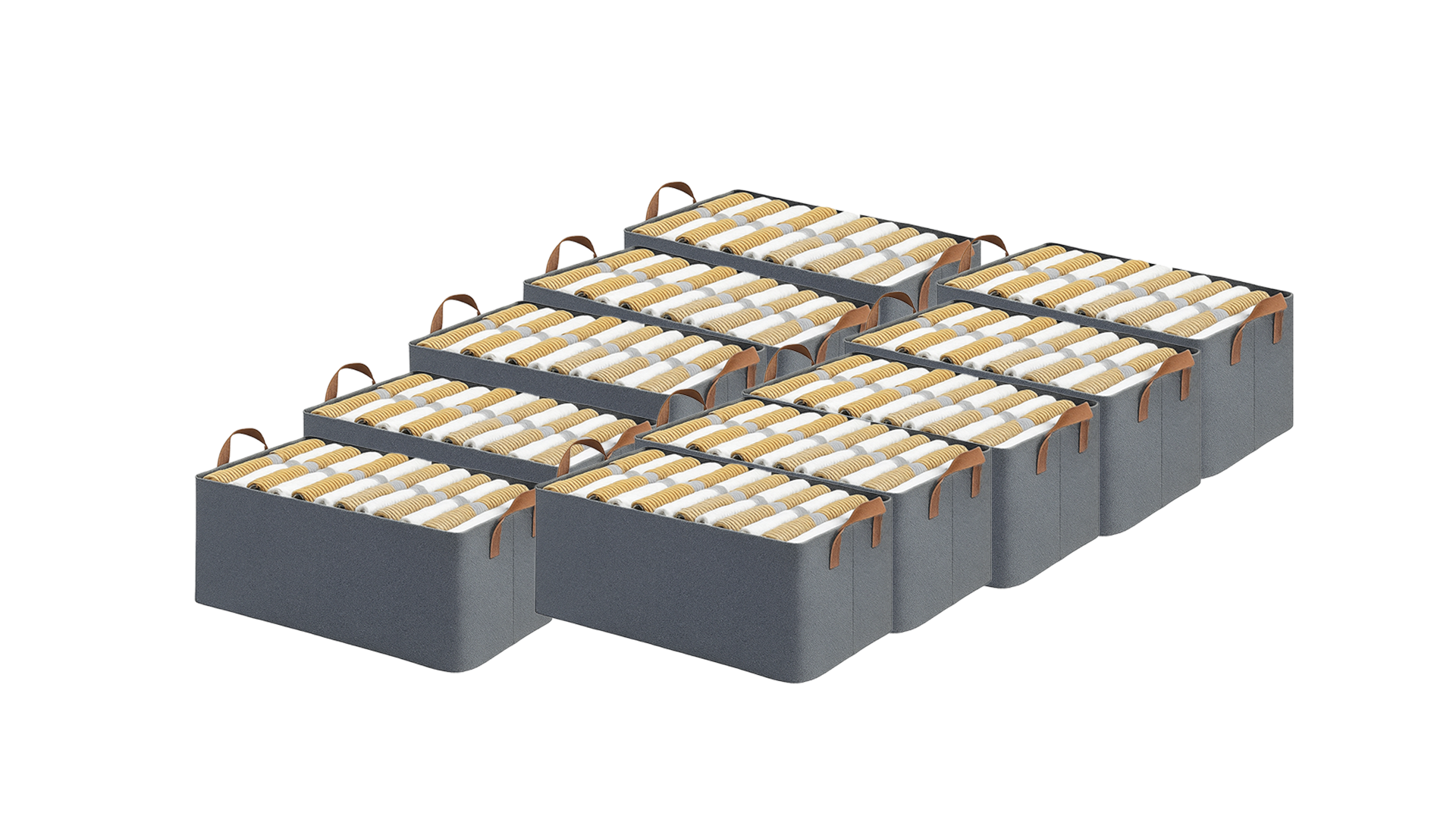 21L Foldable Fabric Storage Box with Handle – Clothes Organizer for Wardrobe, Shelves & Bedroom