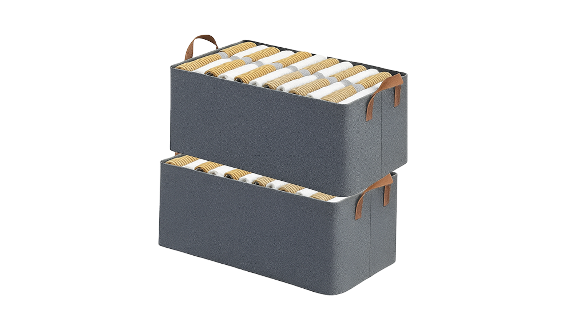 21L Foldable Fabric Storage Box with Handle – Clothes Organizer for Wardrobe, Shelves & Bedroom