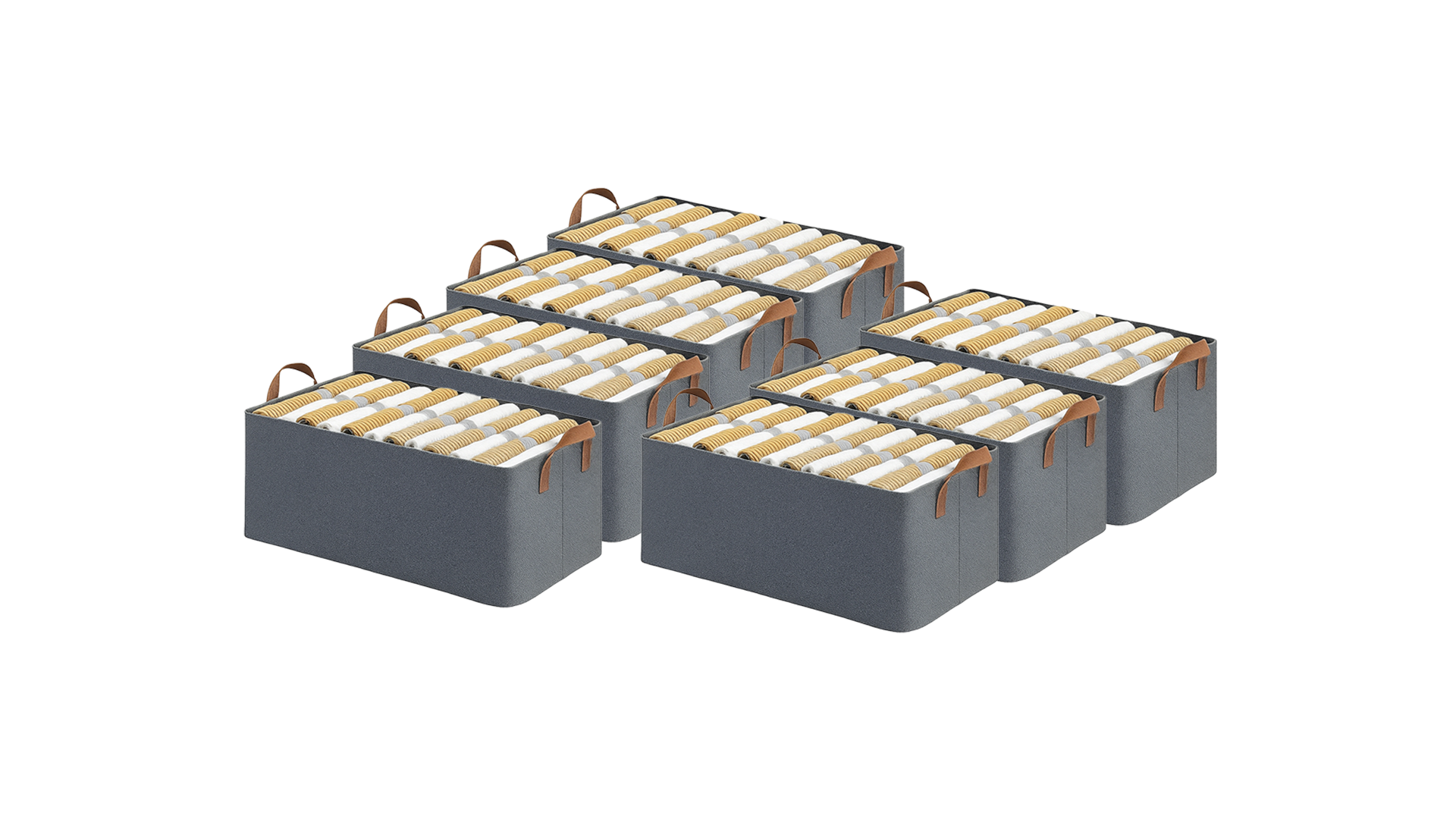 21L Foldable Fabric Storage Box with Handle – Clothes Organizer for Wardrobe, Shelves & Bedroom